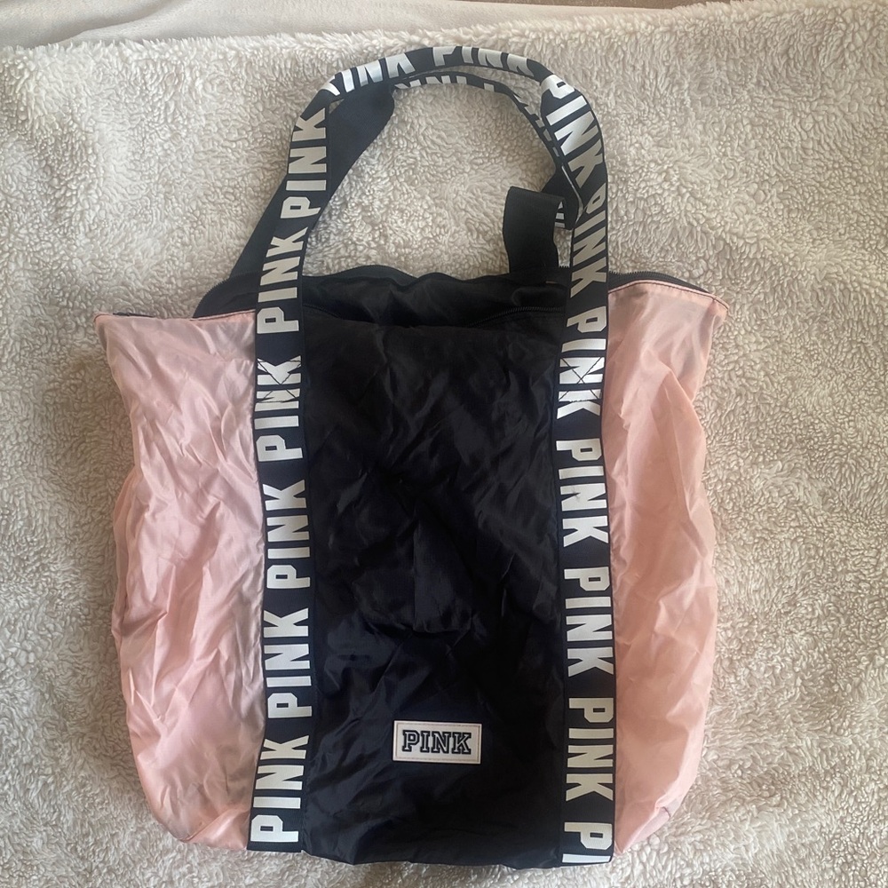 PINK Victoria's Secret Pink and Black Tote